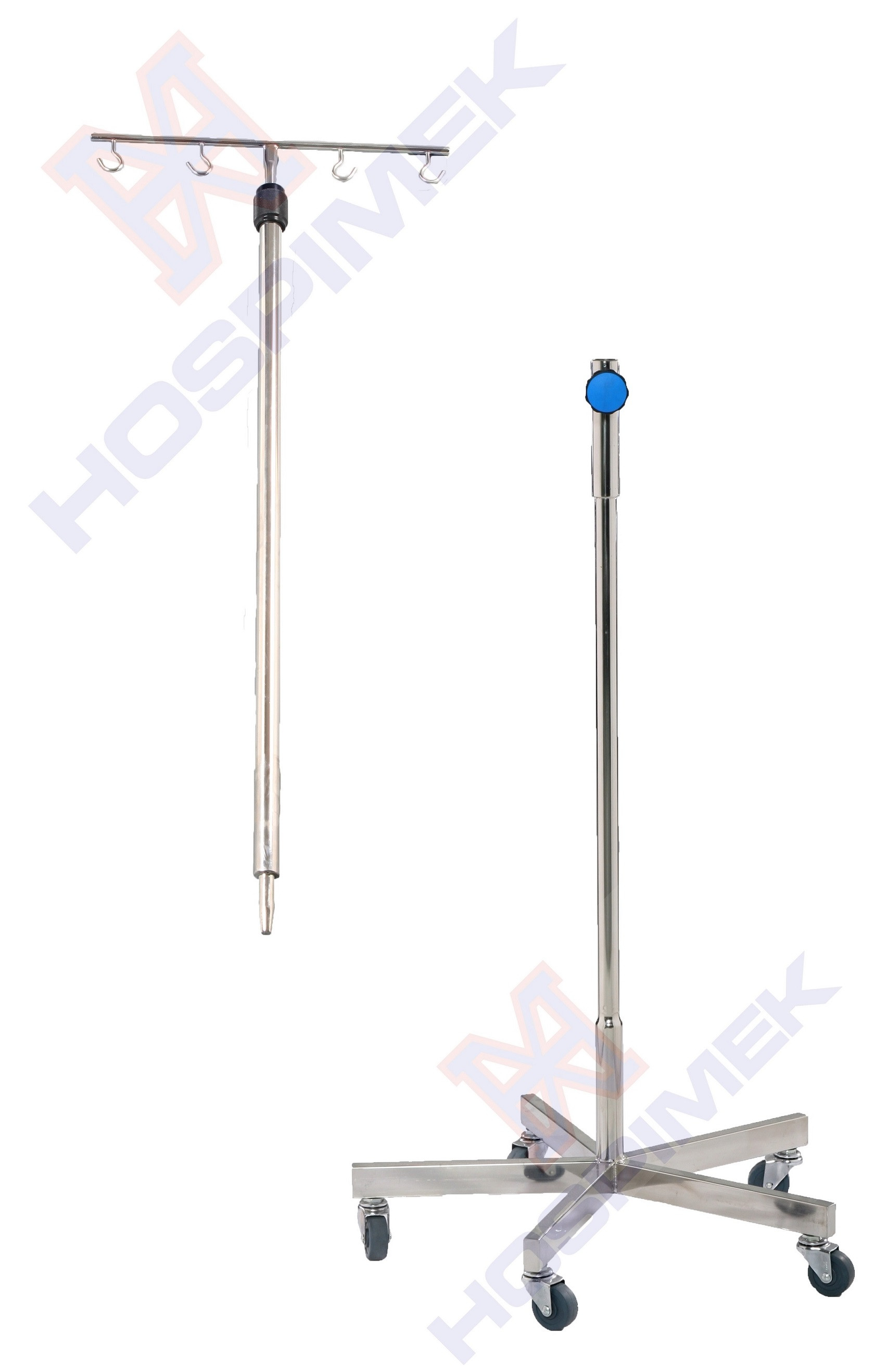 Drip Stand (Patient Trolley Compatible)Drip Stand